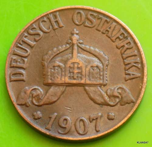 German East Africa 1907   - 1 HELLER