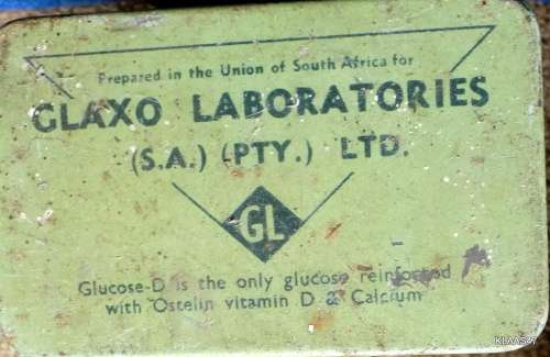 Vintage - Glucolin - Glaxo Lab - Rusty at bottom