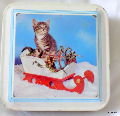 Vintage - Edward Sharp S.A. - Chrstmas  design - Empty tin