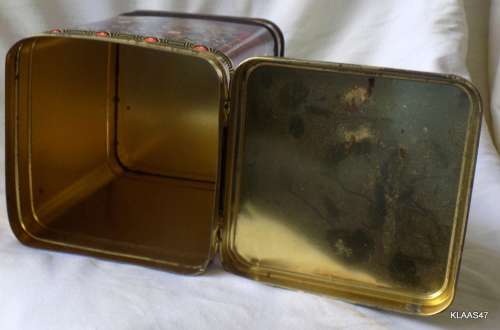 Chinese design tin (empty) Container made in England
