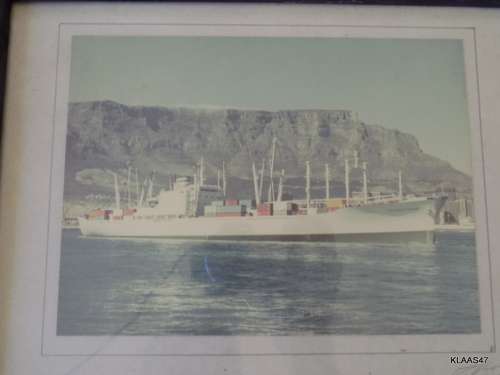 S.A. Constantia with Table Mountain in background : Framed Signed Print : Framed