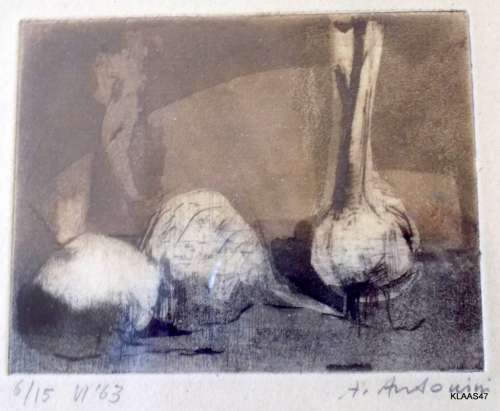 Print - 6/15 VI `63 - Signed  (Framed