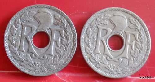 1936 and 1930 - France - 10 Centimes