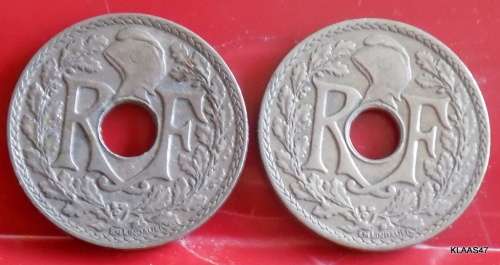 1936 and 1930 - France - 10 Centimes