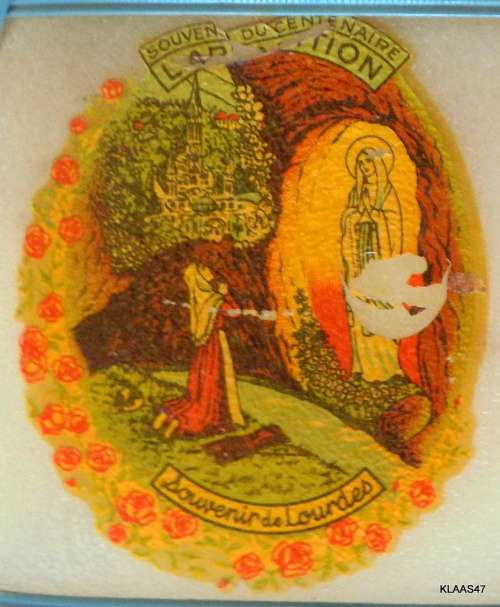 Vintage Souvenir de Lourdes (Empty Plastic bottle - Metal Cap)