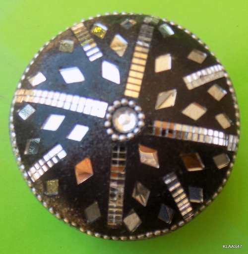 Metal Lidded Decorative Trinket Box