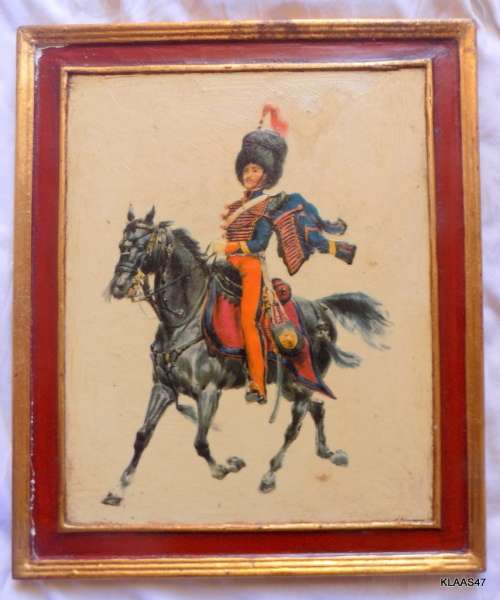 Framed Soldier on Horseback