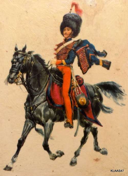 Framed Soldier on Horseback