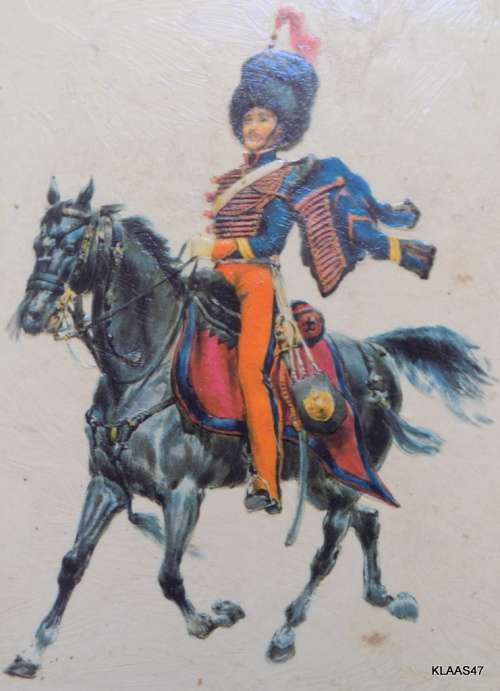 Framed Soldier on Horseback