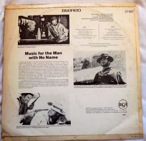Hugo Montenegro And His Orchestra -  South Africa - 1968 - RCA Victor - 37-007
