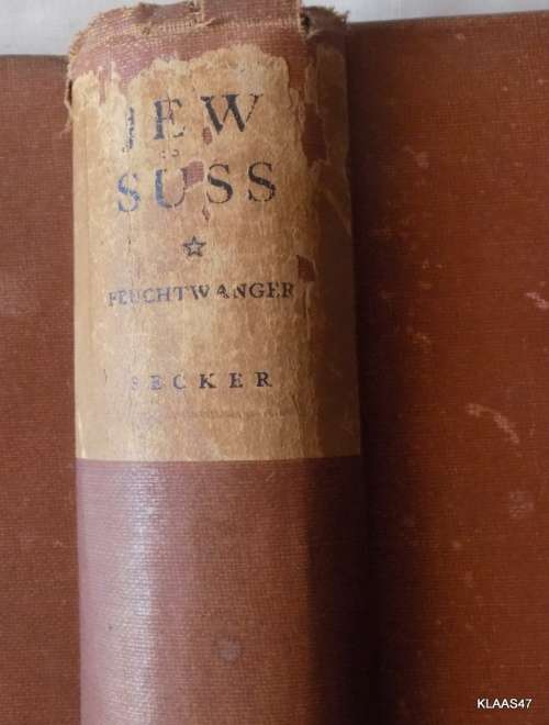 JEW SUSS by Lion Feuchtwanger Hardcover Reprint 1927 (8th Edition)