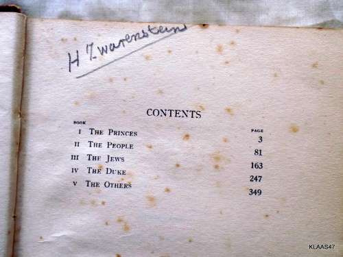 JEW SUSS by Lion Feuchtwanger Hardcover Reprint 1927 (8th Edition)