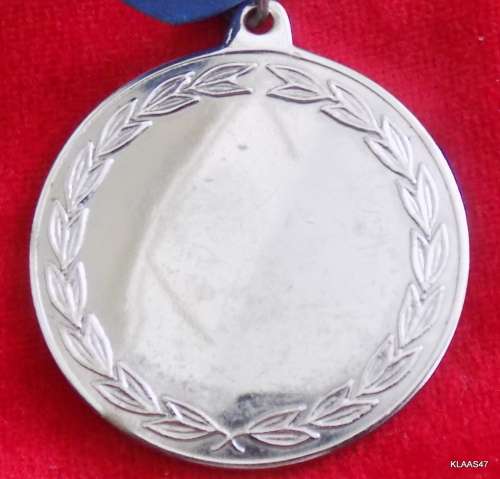 Sport medal - Kick Boxing -  (not inscribed) - On blue ribbon