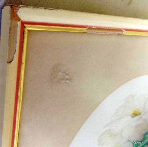 Flowers - Signed A.Jansen - Watercolour - Framed (Frame corner damaged)