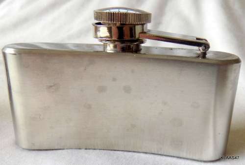 2oz Stainless Steel Hip Flask (Engraved kyk NET)