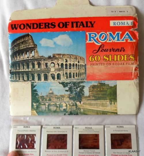 ROMA Souvenir - 60 Slides - Printed on Kodak Film