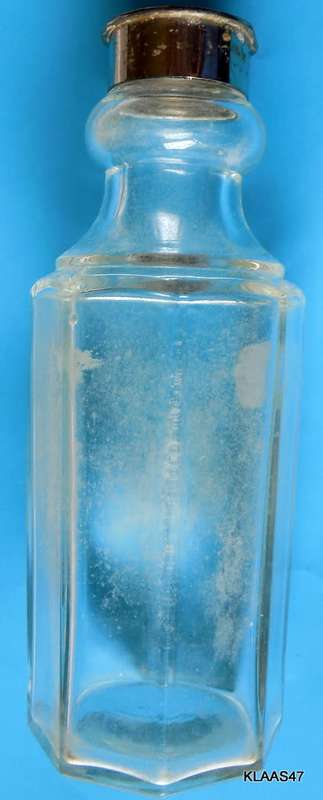 Vintage Glass Bottle with Sprinkle top - 13cm High
