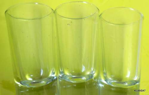 3 Crisa Tequila Cocktail Shot Shooter Glasses with Weighted Bottom