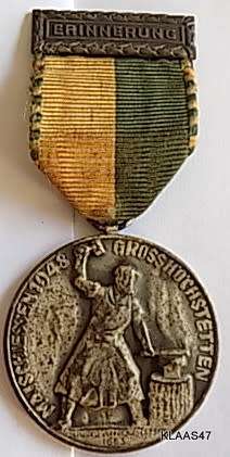 ERINNERUNG MAISCHIESSEN 1948 GROSSHÖCHSTETTEN - Huguenin Le Locle (Reverse)