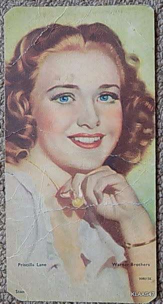 Warner Bros Star - Priscilla Lane - PostCard 008013E - Lux Soap Advert