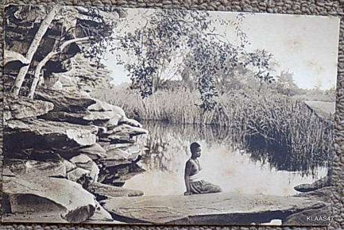 Vintage Post Card - South West Africa - An der Quelle - Markert and Sohn, Dresden, Germany