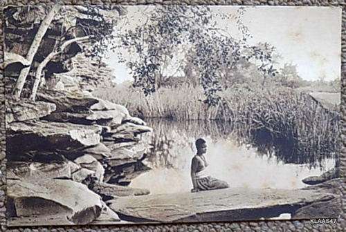 Vintage Post Card - South West Africa - An der Quelle - Markert and Sohn, Dresden, Germany