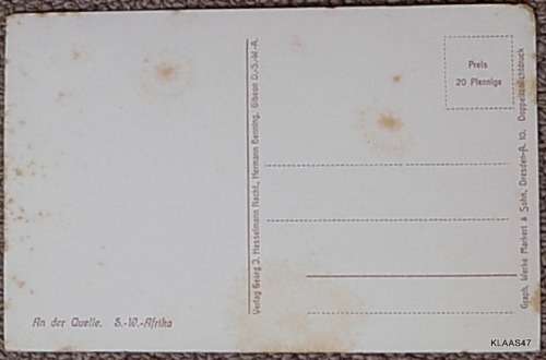 Vintage Post Card - South West Africa - An der Quelle - Markert and Sohn, Dresden, Germany