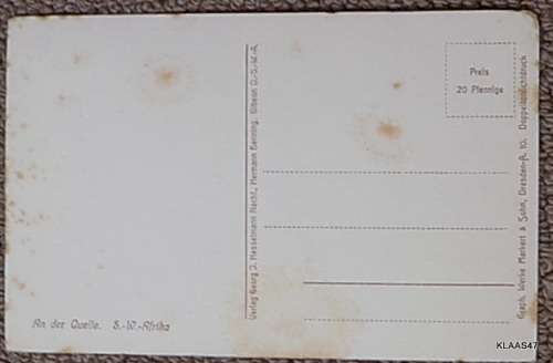 Vintage Post Card - South West Africa - An der Quelle - Markert and Sohn, Dresden, Germany