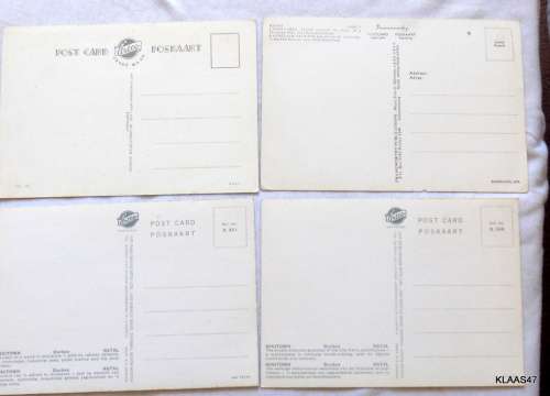 Vintage Post Cards -  4 x Durban and Natal 1970`s
