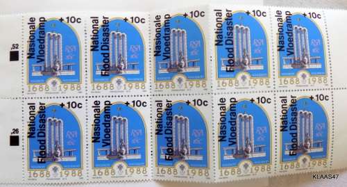 RSA - 1988 - NATIONAL FLOOD DISASTER (Booklet with 10 stamps)