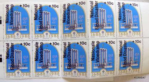 RSA - 1988 - NATIONAL FLOOD DISASTER (Booklet with 10 stamps)