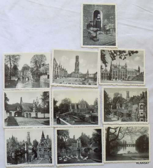10 Souvenir Snapshots Brugge Bruges Series 1 - Publisher: Printed by Photohill - Circa 1960.