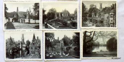 10 Souvenir Snapshots Brugge Bruges Series 1 - Publisher: Printed by Photohill - Circa 1960.