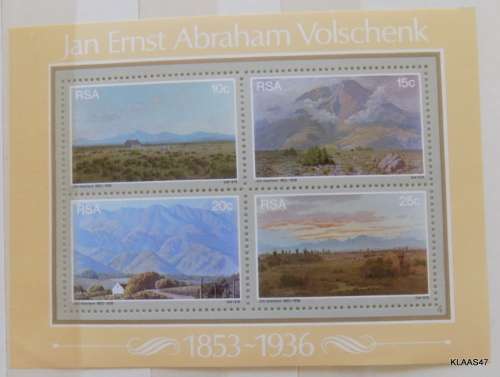 RSA 1978 - Jan Ernst Abraham Volschenk - Mini Sheet - Mint