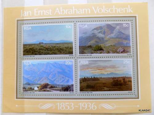 RSA 1978 - Jan Ernst Abraham Volschenk - Mini Sheet - Mint