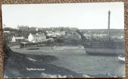 Vintage Photograph Post Card - Hazelbeach, Neyland - Message on back but not postally used