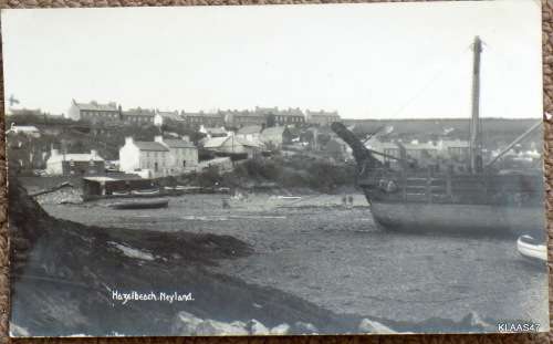 Vintage Photograph Post Card - Hazelbeach, Neyland - Message on back but not postally used