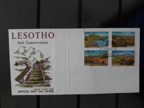 Lesotho - 1971 - Soil Conservation (Lionel Collett Dam)  FDC
