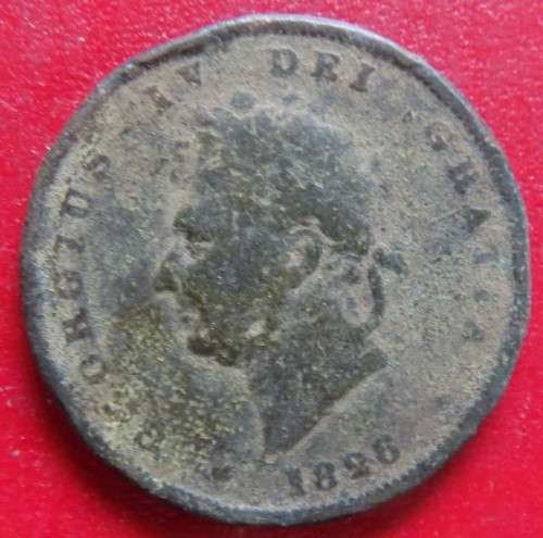 British Coins - One Penny - 1826 - King George IV - Copper
