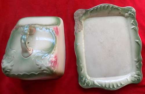 VERY OLD CHEESE DISH WITH DAMAGED BASE