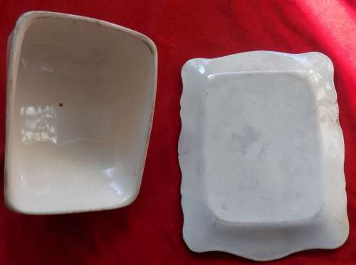 VERY OLD CHEESE DISH WITH DAMAGED BASE