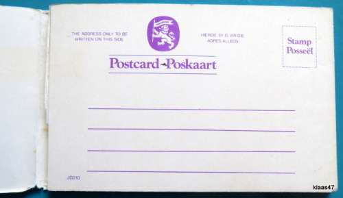 Vintage  Lion Brand -  Postcard Booklet - 10 Plain unused postcards
