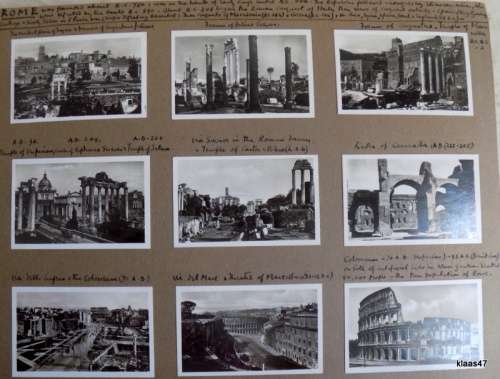Vintage Photo Album - Approx 120 small Black and White Photos and 95 Postcards (Italy)
