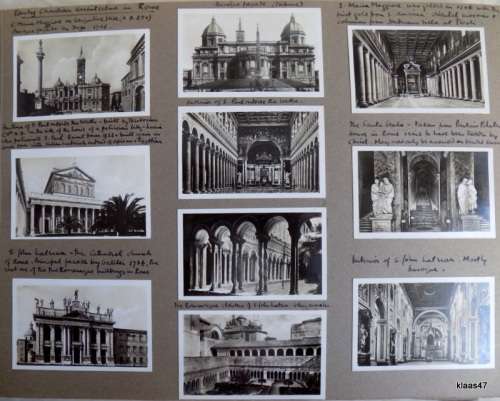 Vintage Photo Album - Approx 120 small Black and White Photos and 95 Postcards (Italy)