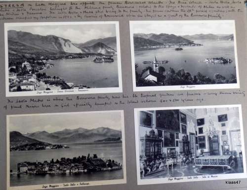 Vintage Photo Album - Approx 120 small Black and White Photos and 95 Postcards (Italy)