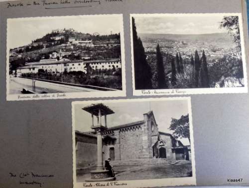 Vintage Photo Album - Approx 120 small Black and White Photos and 95 Postcards (Italy)