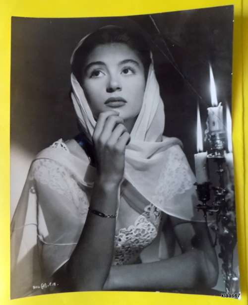 Vintage Black and White Portrait  Anouk. (Anna in Golden Salamander)1949