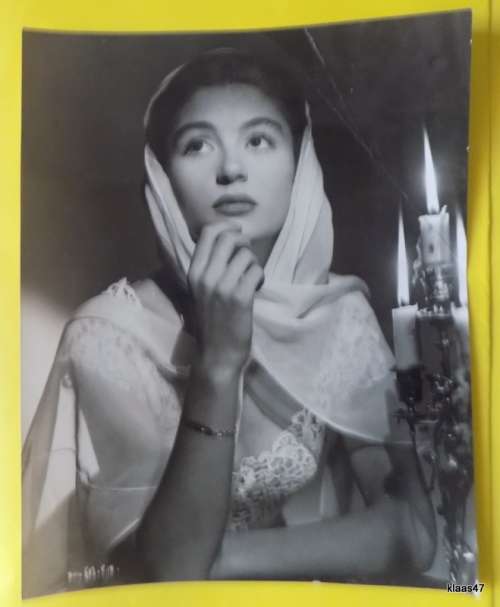 Vintage Black and White Portrait  Anouk. (Anna in Golden Salamander)1949