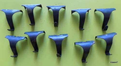 10Pcs - Metal Picture Photo Frame Hanger - S Shape Rail Moulding Hanging Hooks (Pkt3)