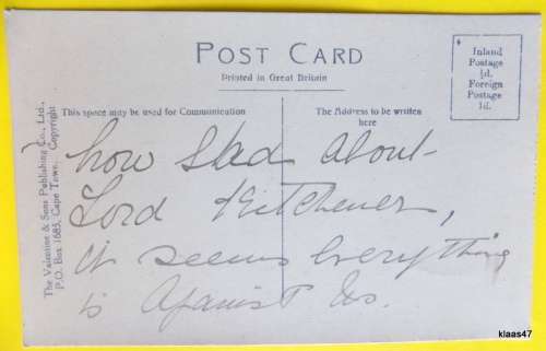 Cape Town Valentine and Sons - Photographic Postcard Souvenir Booklet - with 8 postcards (1916)